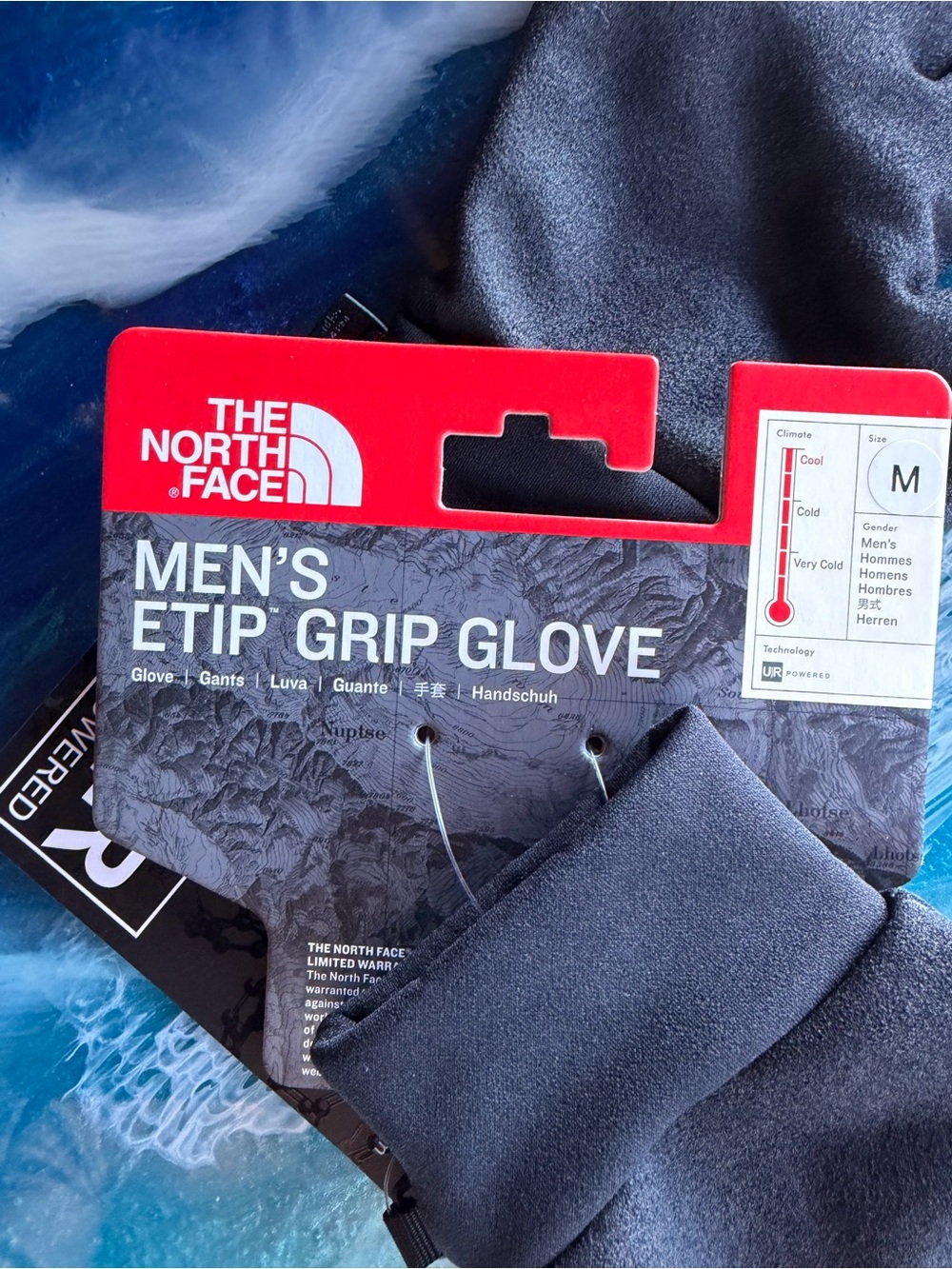 THE NORTH FACE ETIP GRIP GLOVE Size M BLACK Lowest on Single item BUNDLE to SAVE